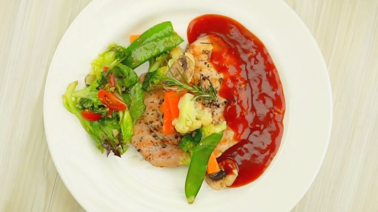 Steak Ayam Saus Barbeque