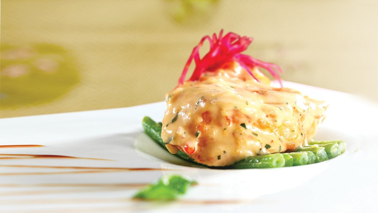 Baked Cod Fish with Salted Egg Mayo