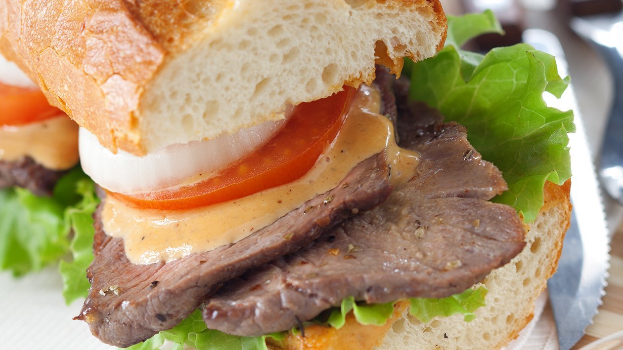 Steak Sandwich with BBQ Mayo