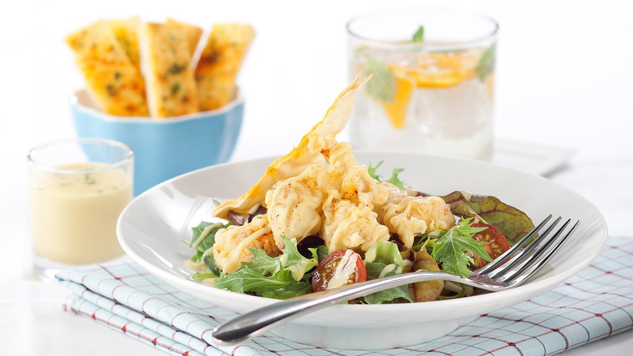 Chicken Salad with Garlic Soy Mayo