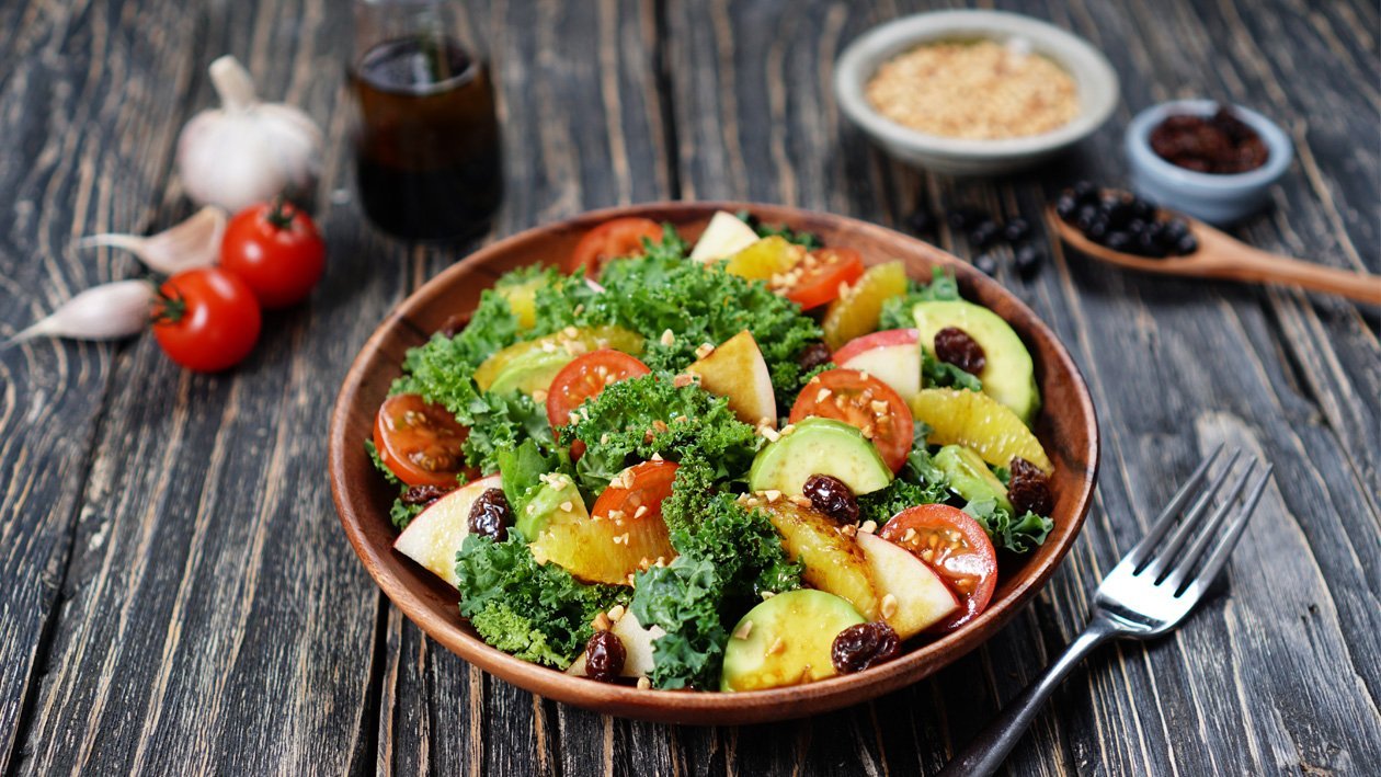 Kale Salad Balsamic Bango Dressing